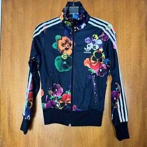 Adidas Originals Women’s Firebird Floral Burst Zip Track Jacket, Size XS